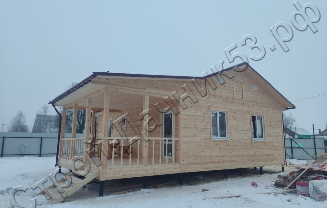 3 Каркасно-щитовой дом   Д-3, 9х8,5м, 67,5 М², Владимирская область, Ковровский район, село Большие Всегодичи. (13)